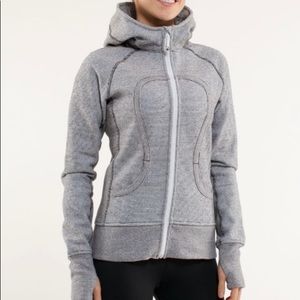 Black & White Microstripe Scuba Hoodie